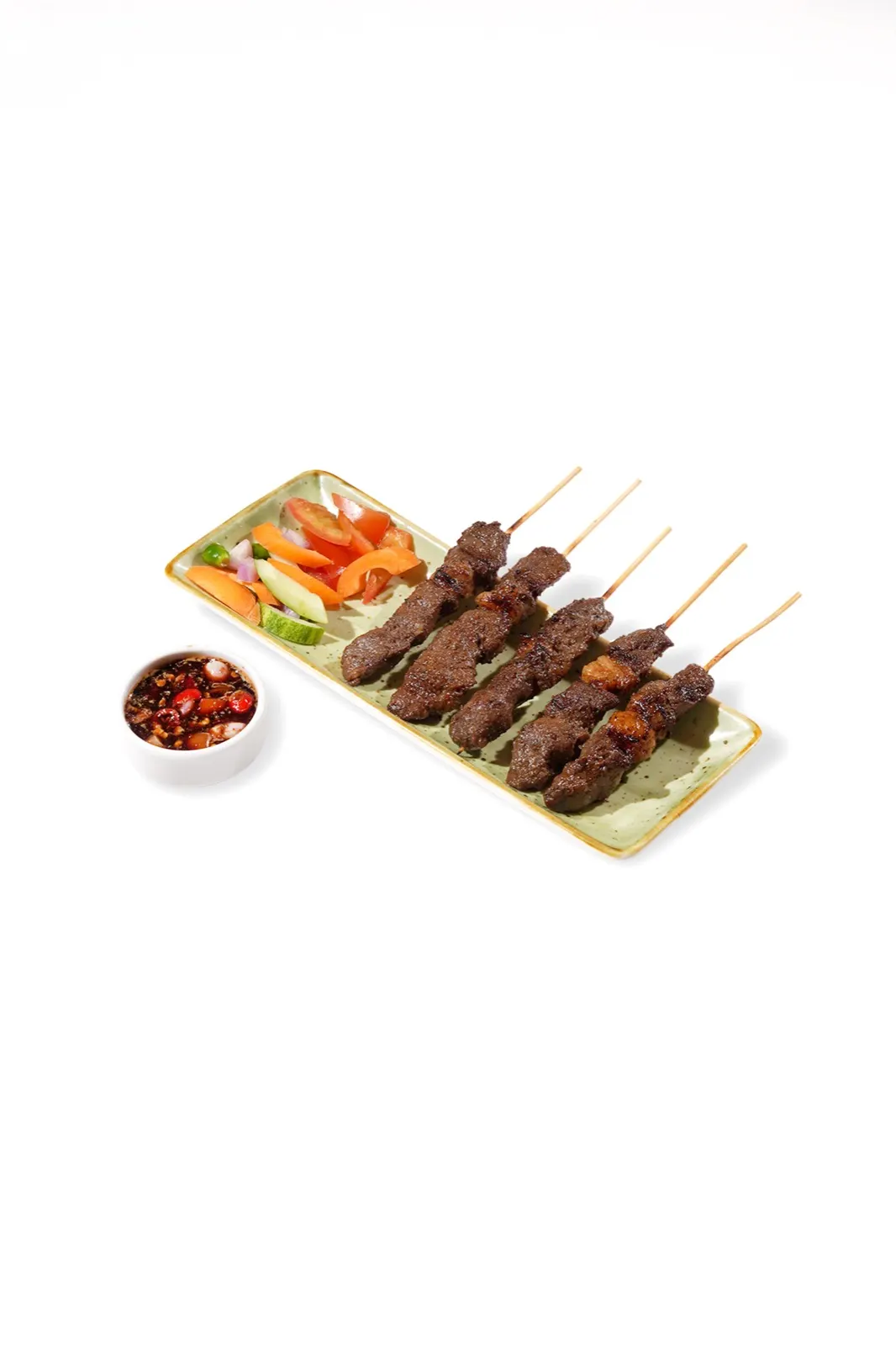 Sate bakar di atas panggangan